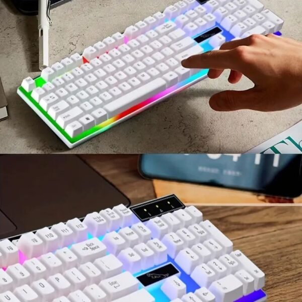 Gaming Keyboard Mouse Set Rainbow LED Wired USB For PC Laptop PS4  One 360UK - Image 8